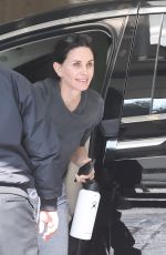 COURTENEY COX Arrives at Workout in West Hollywood 02/18/2020