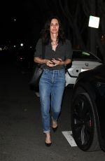 COURTENEY COX in Denim Out on Melrose Place 02/27/2020