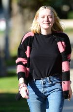 DAKOTA FANNING Out and About in Los Angeles 02/15/2020