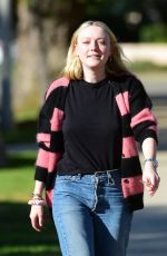 DAKOTA FANNING Out and About in Los Angeles 02/15/2020