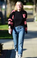 DAKOTA FANNING Out and About in Los Angeles 02/15/2020