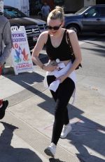 DAKOTA FANNING Out and About in Los Angeles 02/28/2020