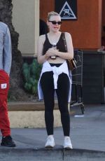 DAKOTA FANNING Out and About in Los Angeles 02/28/2020