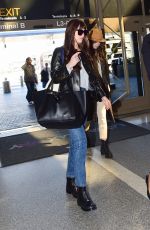 DAKOTA JOHNSON at LAX Airport in Los Angeles 02/14/2020