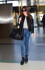 DAKOTA JOHNSON at LAX Airport in Los Angeles 02/14/2020