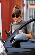 DAKOTA JOHNSON Leaves Pilates Class in West Hollywood 02/27/2020