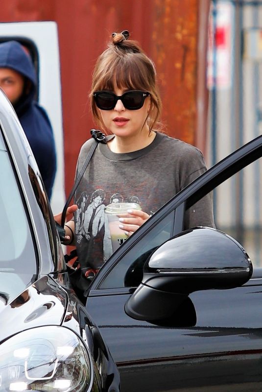 DAKOTA JOHNSON Leaves Pilates Class in West Hollywood 02/27/2020