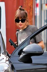 DAKOTA JOHNSON Leaves Pilates Class in West Hollywood 02/27/2020