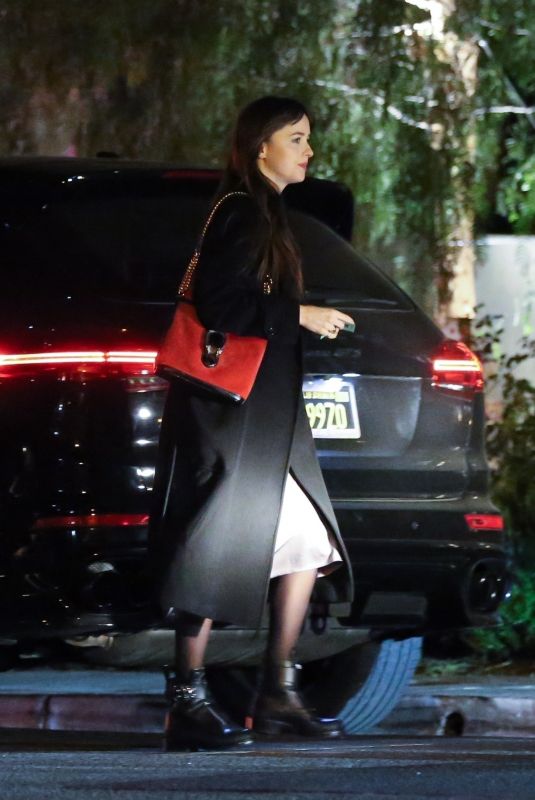 DAKOTA JOHNSON Night Out in Los Angeles 02/05/2020
