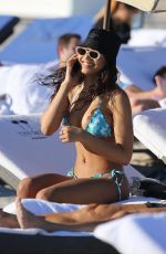 DANIELLE HERRINGTON in Bikini at a Beach in Miami 02/03/2020