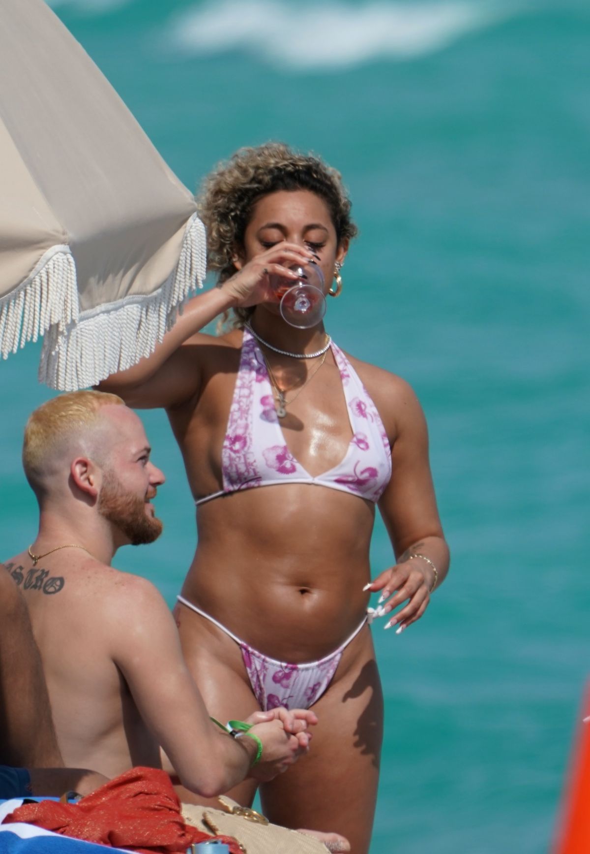DANILEIGH in Bikini at a Beach in Miami 02/05/2020.