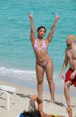 DANILEIGH in Bikini at a Beach in Miami 02/05/2020