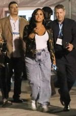 DEMI LOVATO Arrives at Superbowl LIV in Miami 02/02/2020