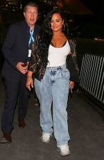 DEMI LOVATO Arrives at Superbowl LIV in Miami 02/02/2020