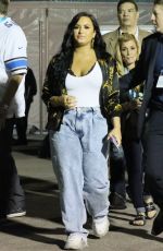 DEMI LOVATO Arrives at Superbowl LIV in Miami 02/02/2020