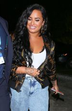 DEMI LOVATO Arrives at Superbowl LIV in Miami 02/02/2020