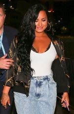 DEMI LOVATO Arrives at Superbowl LIV in Miami 02/02/2020
