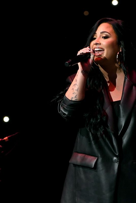 DEMI LOVATO Performs at Bud Light Super Bowl Music Fest in Miami 02/01/2020