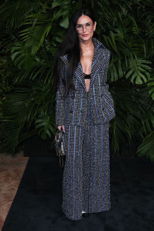 DEMI MOORE at Charles Finch and Chanel Pre-oscar Awards in Los Angeles 02/08/2020