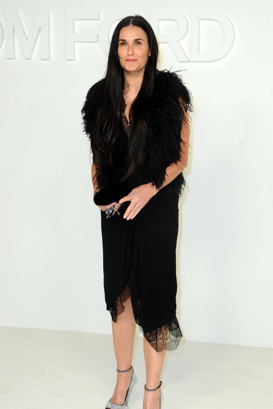 DEMI MOORE at Tom Ford Fashion Show in Los Angeles 02/07/2020
