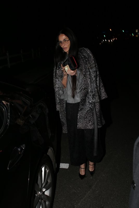 DEMI MOORE Leaves Sara Foster’s 39th Birthday Party in West Hollywood 02/05/2020