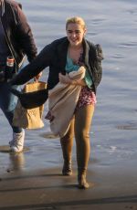 DIANE KRUGER and KIERNAN SHIPKA on the Set of Swimming with Sharks in Malibu 02/26/2020