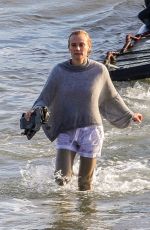 DIANE KRUGER and KIERNAN SHIPKA on the Set of Swimming with Sharks in Malibu 02/26/2020