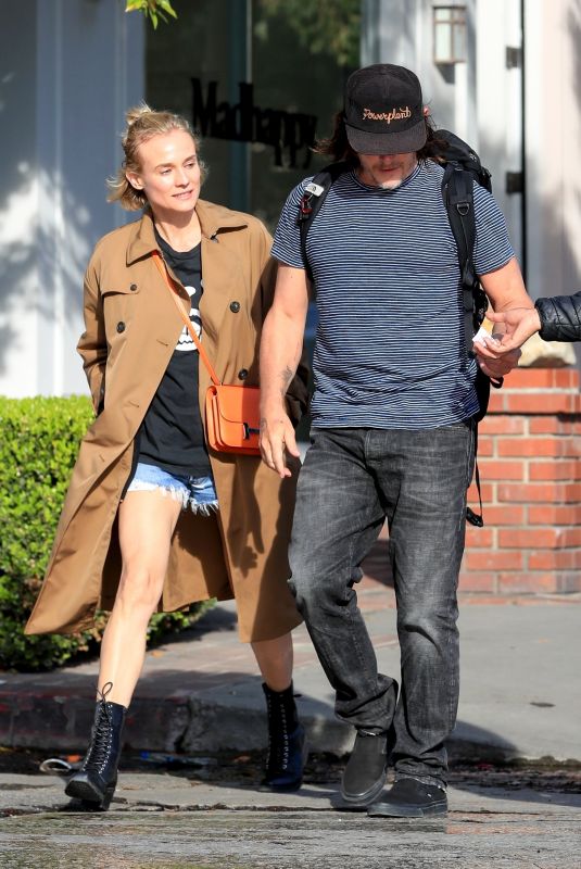 DIANE KRUGER and Norman Reedus Out in Los Angeles 02/24/2020