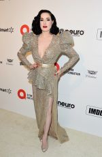 DITA VON TEESE at Elton John Aids Foundation Oscar Viewing Party in West Hollywood 02/09/2020