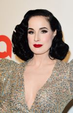 DITA VON TEESE at Elton John Aids Foundation Oscar Viewing Party in West Hollywood 02/09/2020