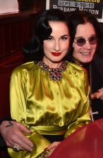 DITA VON TEESE at Ozzy Osbourne Global Tattoo and Album Listening Party in Los Angeles 02/20/2020