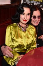 DITA VON TEESE at Ozzy Osbourne Global Tattoo and Album Listening Party in Los Angeles 02/20/2020