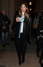 DOUTZEN KROES Leaves Isabel Marant Fashion Show in Paris 02/27/2020