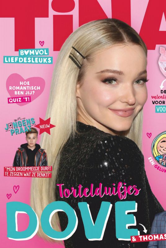 DOVE CAMERON on the Cover of Tina Magazine, Netherlands February 2020