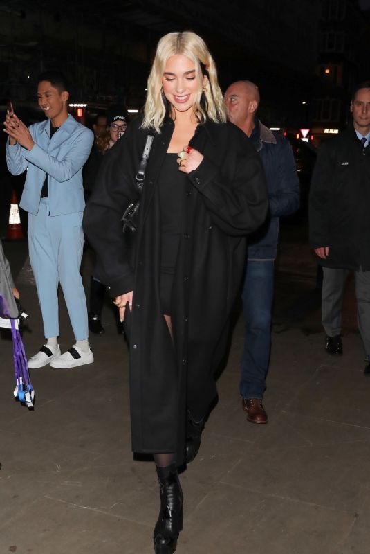 DUA LIPA Aarrives BBC