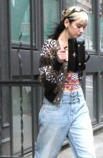 DUA LIPA Leaves Hher Apartment in New York 02/20/2020