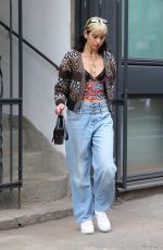 DUA LIPA Leaves Hher Apartment in New York 02/20/2020