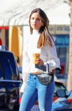 EIZA GONZALEZ in Denim Out for Coffee in West Hollywood 02/11/2020