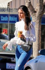 EIZA GONZALEZ in Denim Out for Coffee in West Hollywood 02/11/2020