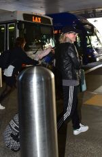 ELISABETH MOSS Arrives at LAX Airport in Los Angeles 02/23/2020