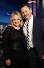 ELISABETH MOSS at Jimmy Kimmel Live! in Los Angeles 02/25/2020
