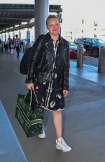 ELISABETH MOSS at Los Angeles International Airport 02/14/2020