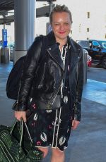 ELISABETH MOSS at Los Angeles International Airport 02/14/2020