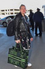 ELISABETH MOSS at Los Angeles International Airport 02/14/2020