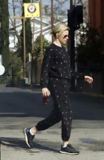 ELIZABETH BANKS Out for Iced Coffee in Los Angeles 02/24/2020