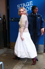 ELIZABETH MOSS Arrives at GMA Studios in New York 02/26/2020