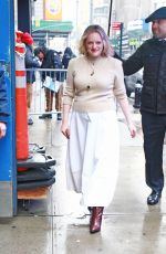 ELIZABETH MOSS Arrives at GMA Studios in New York 02/26/2020