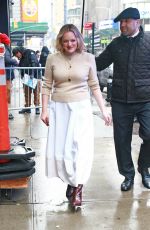 ELIZABETH MOSS Arrives at GMA Studios in New York 02/26/2020