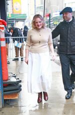 ELIZABETH MOSS Arrives at GMA Studios in New York 02/26/2020