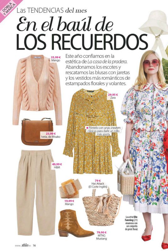 ELLE FANNING in Stilo Magazine, March 2020